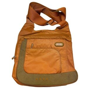 Tumi T-Tech Burnt Orange and Green Women’s Crossbody Bag